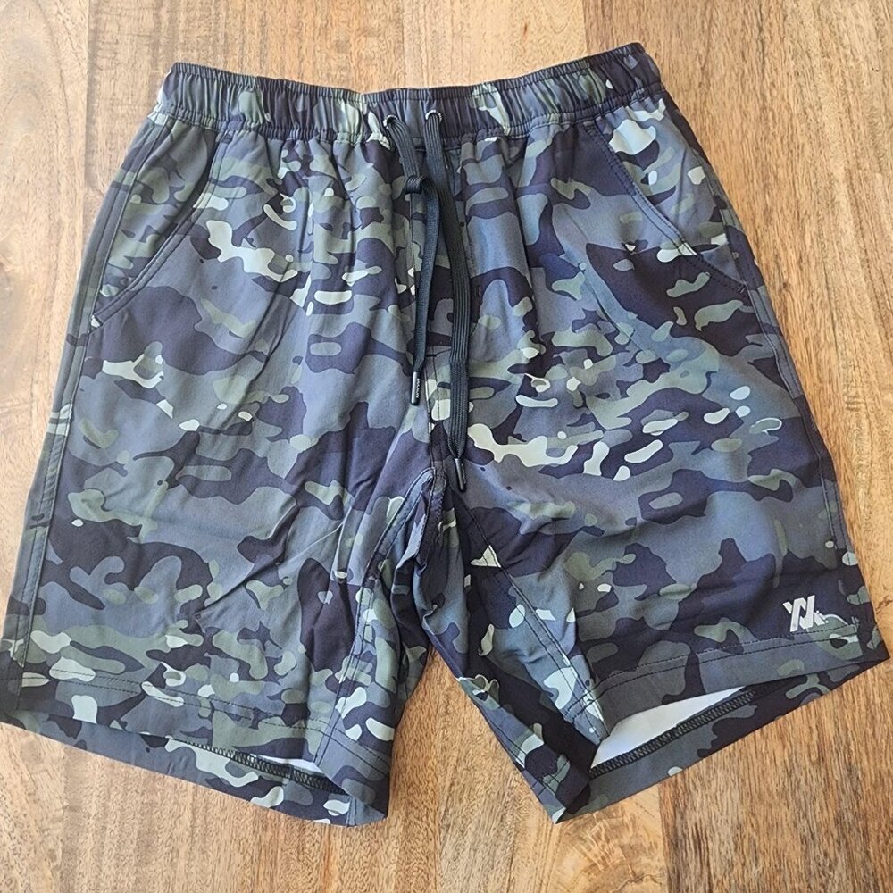 Dixxon Flannel Co Shorts Mens Small Camo The Brad Camos Lined Athletic Workout